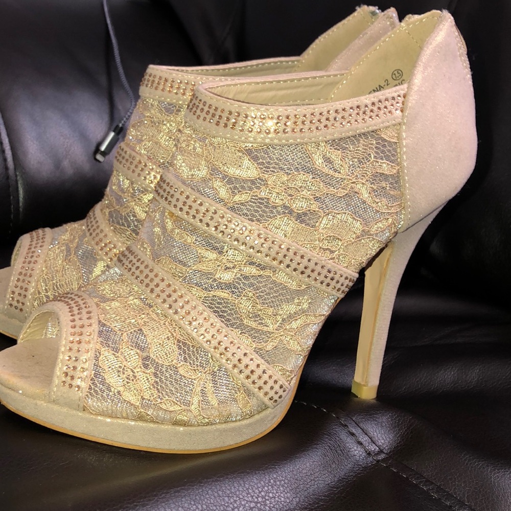 Gold heels